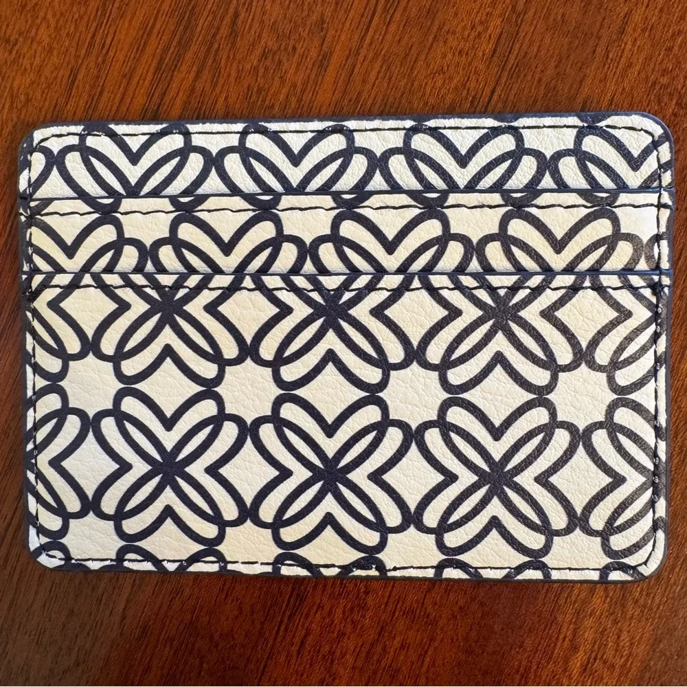 NEW Lilly Pulitzer Navy Butterfly Card Holder Wallet